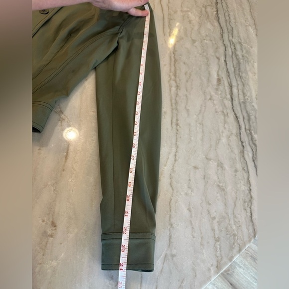 CACHE vintage green Stretch Fitted Military-Inspired blazer Jacket size 6 - Picture 9 of 11